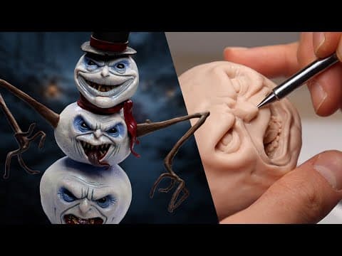 I Sculpted A Monster Snowman From Your Nightmares...