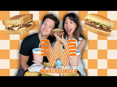 Trying Every Burger From Whataburger | Yb Vs. Food