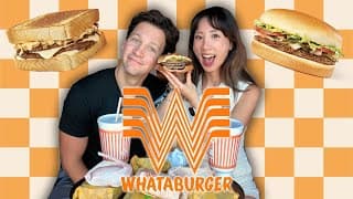 Trying Every Burger From Whataburger | Yb Vs. Food