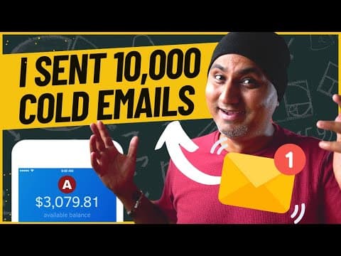 How I Sent 10,000 Cold Emails & Made $3000 In 7 Days