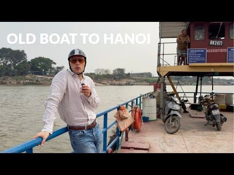 The Old River Crossing Into Hanoi And A Broken Scooter