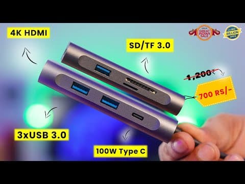 Best Usb C Hub Deals: Amazon Great Indian & Flipkart Bbd Sale 2024 Best Deals