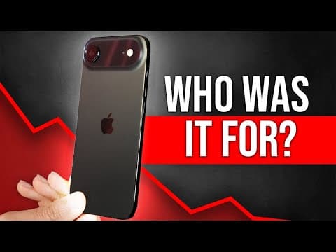 Why The Iphone Air Failed – Apple’s Problem With “middle” Phones
