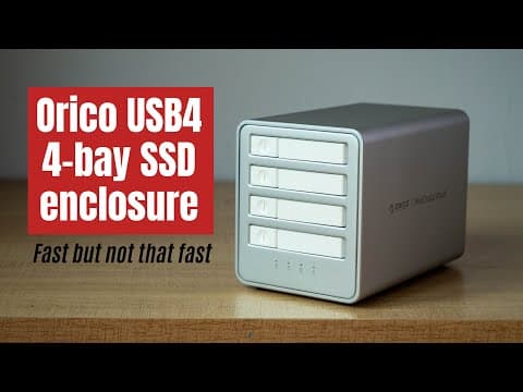 Orico 4-bay Usb4 Ssd Enclosure (8848u4) Review: 32tb Ssd Anyone?