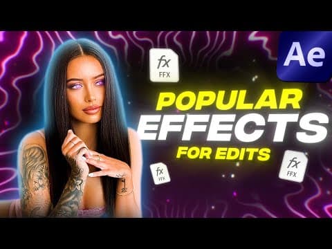 Use These Effects In Your Next Edit! (after Effects)