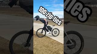 🤷‍♂️How many zip ties does it take to stop me! #electricbike #mtb #shorts