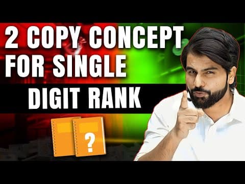 Neet Single Digit Rank Secrets 🔥🔥🔥
