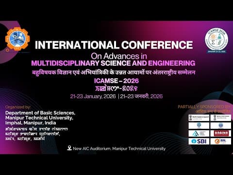 International Conference On Advances In Multidisciplinary Sciences And Engineering