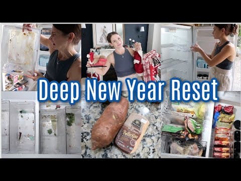 New Year Reset Motivation ✨ 3 Freezers Deep Cleaning & Organizing  & Mom Life, Taking Down Christmas