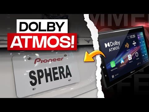 Pioneer Sphera At Namm 2026 Dolby Atmos Comes To Cars