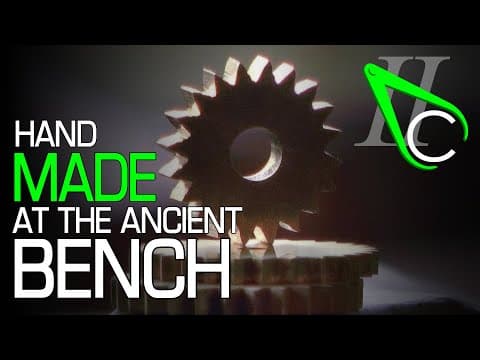 Using A Manual Dividing Plate, Dopping Stick And A Hand Made File To Make A Small Gear.