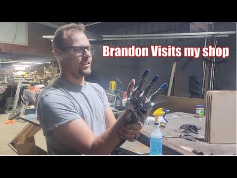 Brandon's Visit To My Shop And First Use Of His New Device.