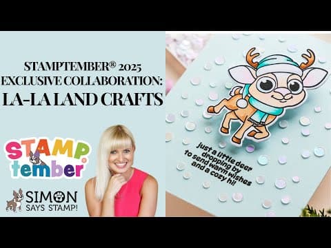 Mimic Snowfall With Confetti! La-la Land Crafts Stamptember® 2025 Exclusive Collaboration