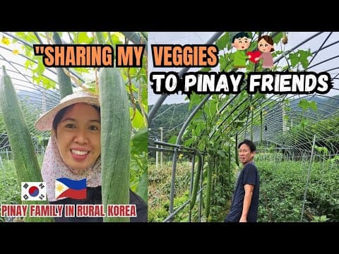 A Day In The Life Of A Pinay In Rural Korea 🌱 Farming & Sharing Fresh Veggies