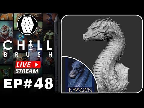🔴live - Zbrush Sculpting Live Stream - #ep48