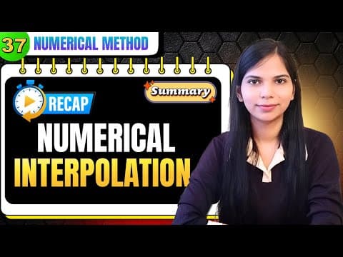 Summary Of Numerical Interpolation | Numerical Method Playlist