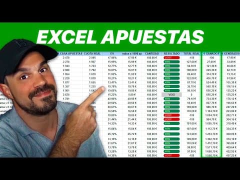 Haz Tu Plantilla En Excel Para Las Apuestas Deportivas