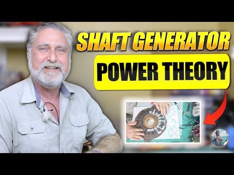 Sailboat Shaft Generator Theory  (shaft Generator Part 3)