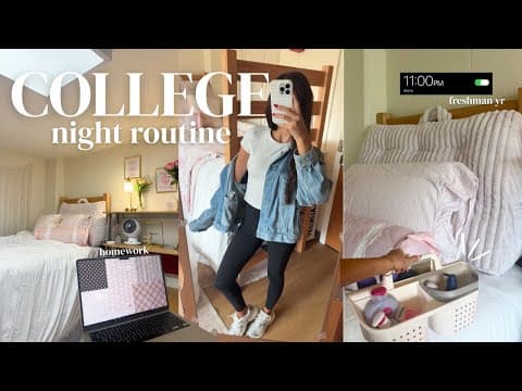 College Night Routine | Realistic, Productive, & Chill