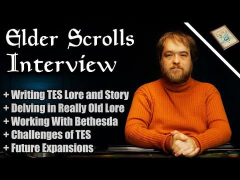 Elder Scrolls Developer Lore Interview: Ryan Howard (co-writer & Designer Botse)