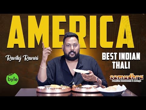 Best Non Veg & Veg Thali In Usa | Samudhra Premium Restaurant Indian Food Street Byte | Silly Monks