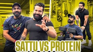 Sattu Vs Protein || Chest Workout With @theniteshfitnessempire85 Aka Sattu Bhaiya