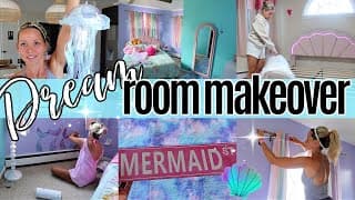 Diy Mermaid Dream Room Makeover 🌊🧜‍♀️ | Ultimate Girls Bedroom Transformation!