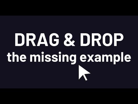 Drag And drop In react - The Missing Example