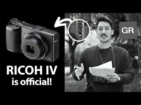 Yes... Ricoh Gr Iv Specs Released!