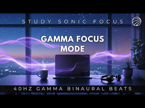 40hz Gamma Brainwave Music | Binaural Beats For Deep Work | Enhance Mental Clarity & Productivity