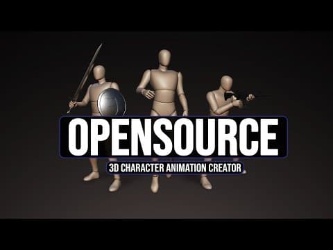 This New Opensource 3d Character Animation Tool Is Interesting!