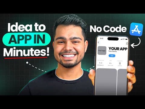 Build Any App On Mobile & Publish It Directly To The App Store 😱 (no Code)