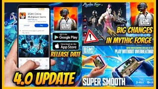🔥bgmi 4.0 Update: Next Mythic Forge, Super Smooth Graphics,  Release Date And Wow Pass