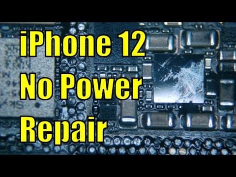 Iphone 12 No Power Repair - Logic Board Separation And Diagnosis