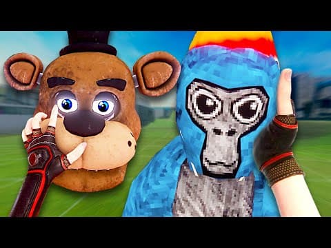 I Springlocked A Gorilla Tag Monkey In Bonelab Vr!