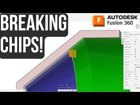 Fusion Trick To Break Chips On Cnc Lathe Turning Cam!
