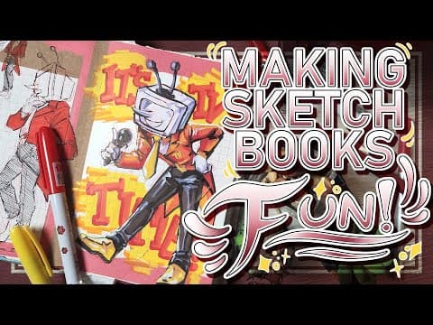Making Sketchbook Spreads ✨s N A Z Z Y✨ | How I Fill Sketchbooks