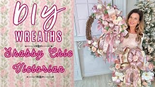 🎀🎄new!! 2 Diys Shabby Chic Victorian Wreaths~love Shack Fancy🎄i Love Christmas Ep 21