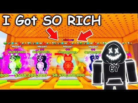 I Spent $12,000 Robux To Steal Og Meowl In Break A Lucky Block Roblox..