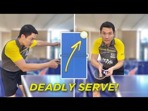 Deadly Backspin Serve | Master The Deep Heavy Serve In Table Tennis