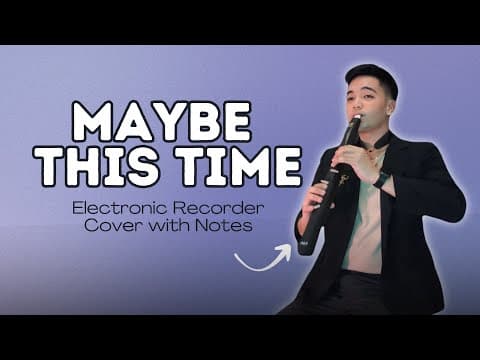 Maybe This Time By Sarah Geronimo - Electronic Recorder Saxophone Sound