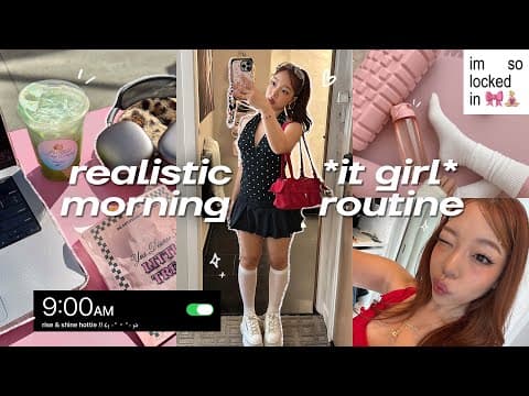 GLOWING UP for 2026 🤍 realistic *that girl* morning routine