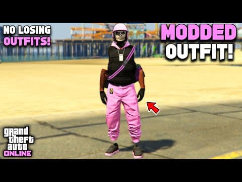 Gta 5 Online Easy Pink Joggers Modded Outfit With Invisible Arms! (no Transfer)