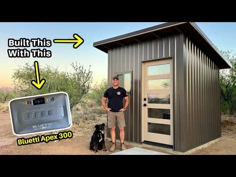 Building A Small Structure With The Bluetti Apex 300