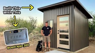 Building A Small Structure With The Bluetti Apex 300