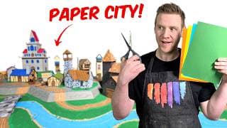 I Built A D&d City Out Of Paper!