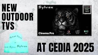 Sylvox Waterproof Smart Outdoor Tv's At Cedia 2025