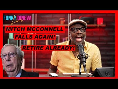 Mitch Mcconnell Falls After Being Asked About Ice