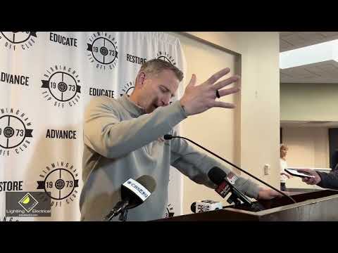 Nate Oats Spoke With Reporters At The Birmingham Tip Off Club Monday.