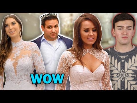 Reacting To Winter Wonderland Wedding Dresses